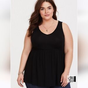Torrid, Super Soft Scoop Neck Babydoll Tank, size 2